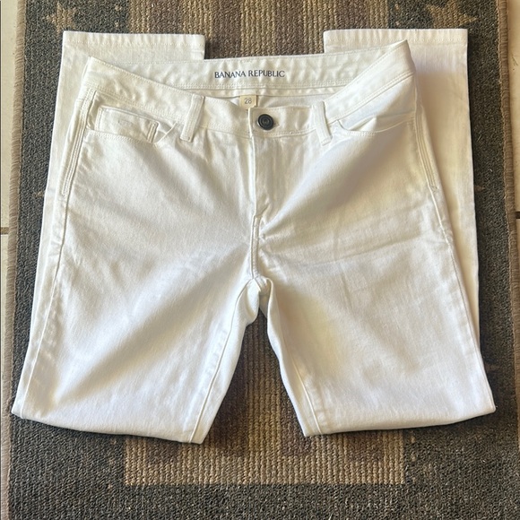 Banana Republic Denim - Banana Republic White Skinny Jeans Size 28 RN 54023